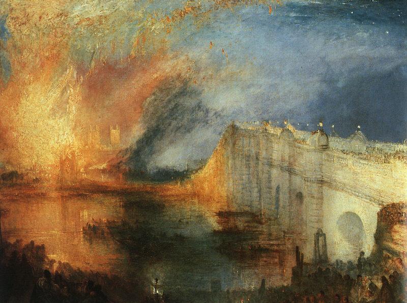Joseph Mallord William Turner The Burning of the Houses of Parliament France oil painting art